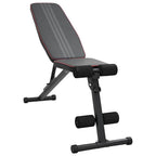 vidaXL Hantelbank Schwarz 131 x 41 x 110 cm Pulverbeschichteter Stahl
