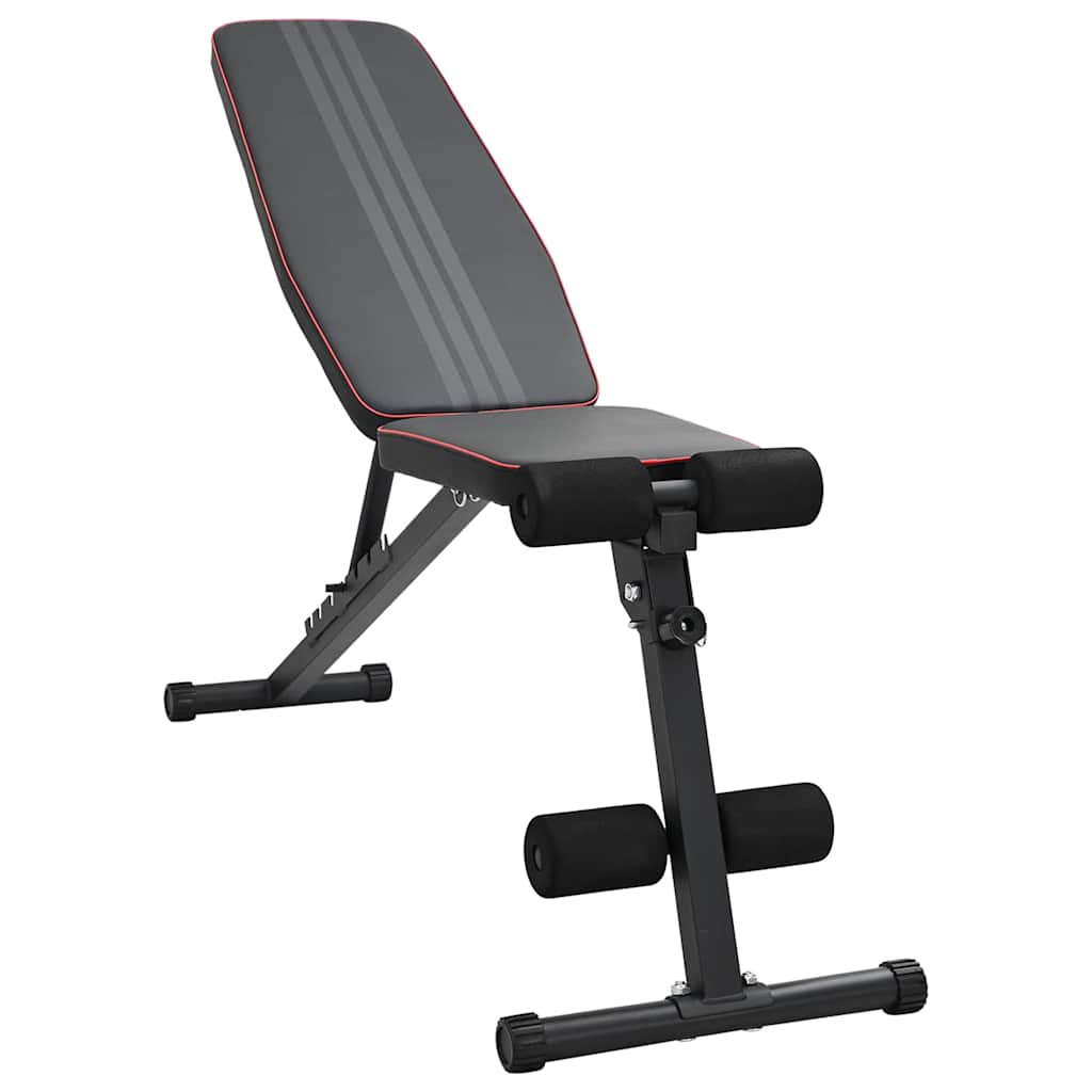 vidaXL Hantelbank Schwarz 131 x 41 x 110 cm Pulverbeschichteter Stahl