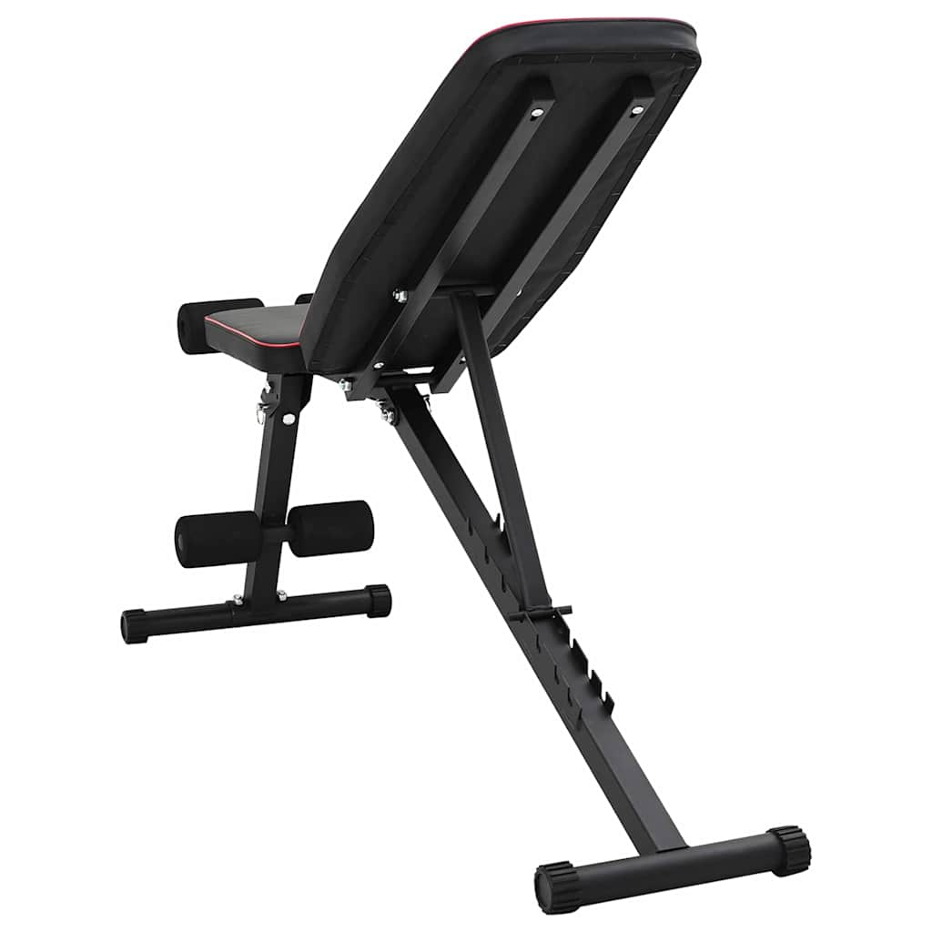 vidaXL Hantelbank Schwarz 131 x 41 x 110 cm Pulverbeschichteter Stahl