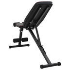 vidaXL Hantelbank Schwarz 131 x 41 x 110 cm Pulverbeschichteter Stahl