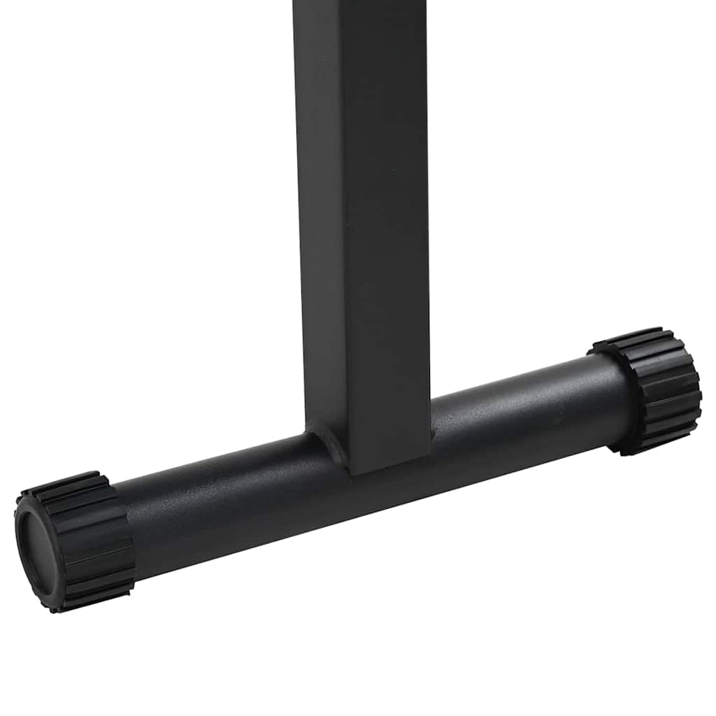 vidaXL Gewichtsbank Schwarz 108 x 27 x 41 cm Pulverbeschichteter Stahl