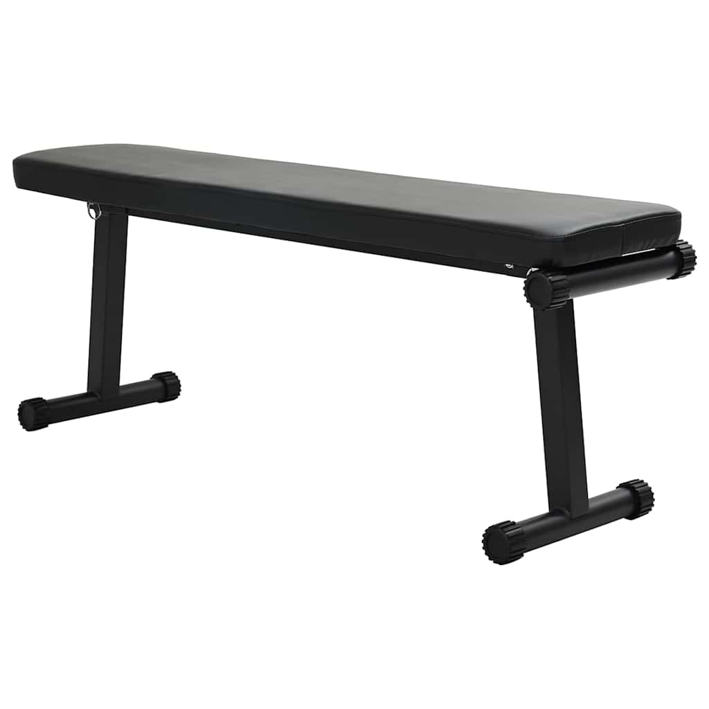vidaXL Gewichtsbank Schwarz 108 x 27 x 41 cm Pulverbeschichteter Stahl