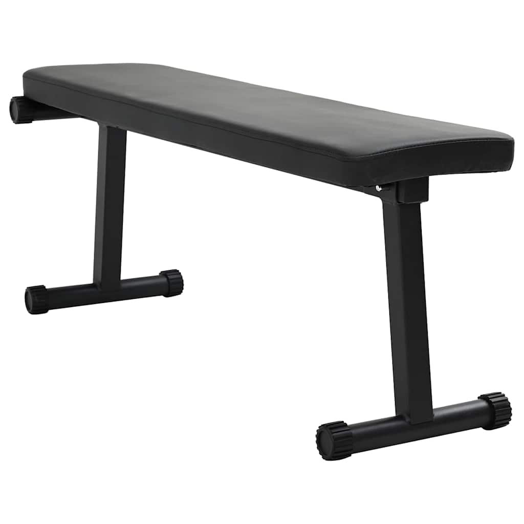 vidaXL Gewichtsbank Schwarz 108 x 27 x 41 cm Pulverbeschichteter Stahl