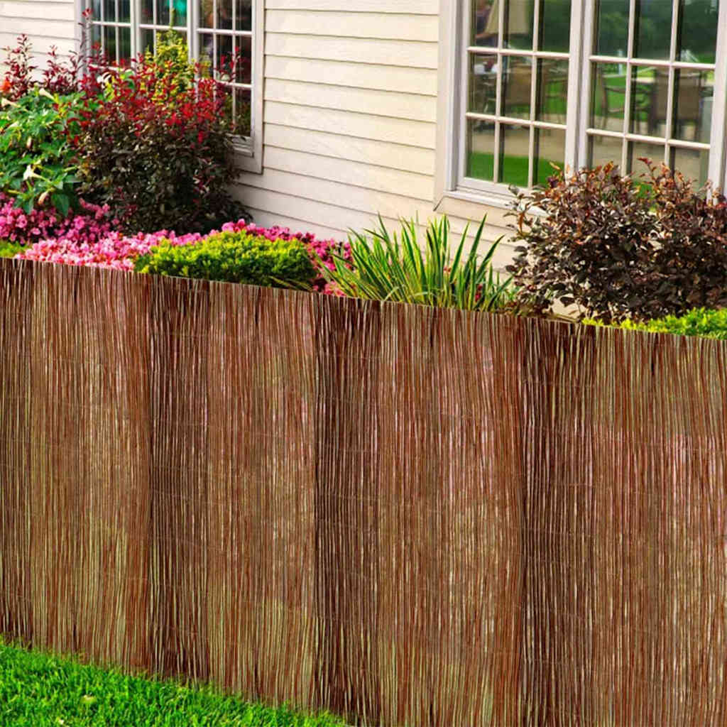 vidaXL Weidenzaun Natur 120 x 300 cm Weide