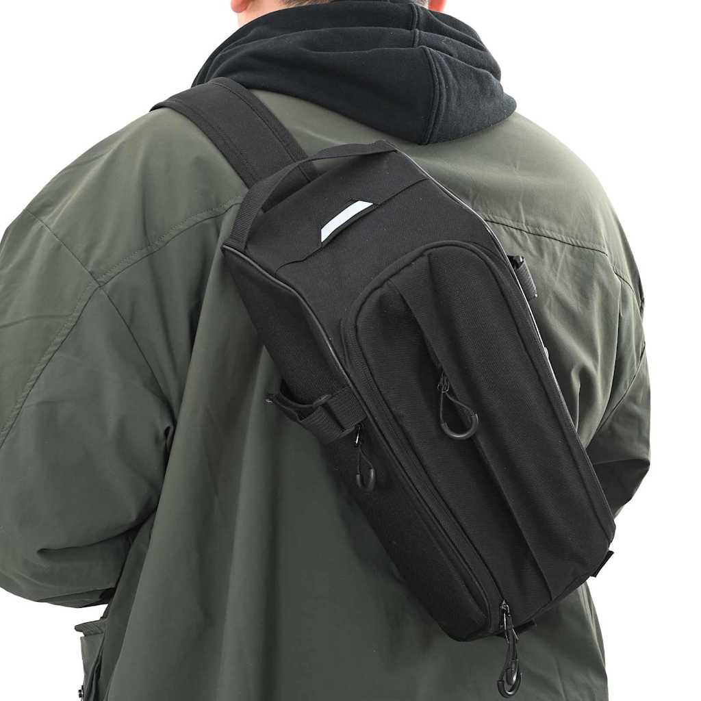 vidaXL Fahrradtasche Schwarz 38 x 16 x 16 cm Polyester