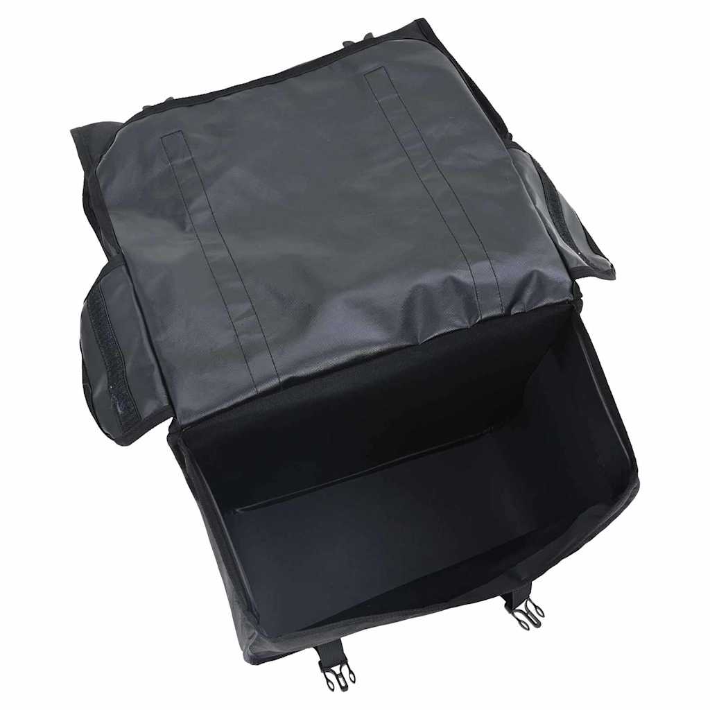 vidaXL Fahrradtasche Grau und Schwarz 31,5 x 15,5 x 40 cm Polyester