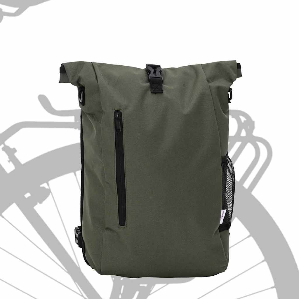 vidaXL Fahrradtasche Oliv 31 x 13 x 58 cm Polyester