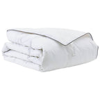 vidaXL Winterbettdecke Weiß 155 x 200 cm Feder