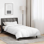 vidaXL 2-in-1 Bettdecke Weiß 135 x 200 cm Feder