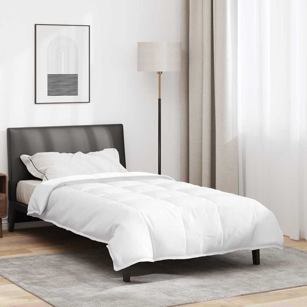 vidaXL 2-in-1 Bettdecke Weiß 135 x 200 cm Feder