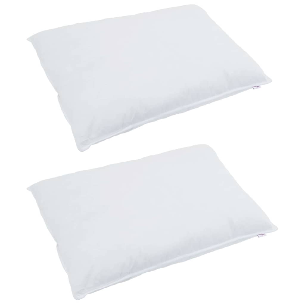 vidaXL Kopfkissen mit Kissen 2 pcs Weiß 30 x 50 cm Feder