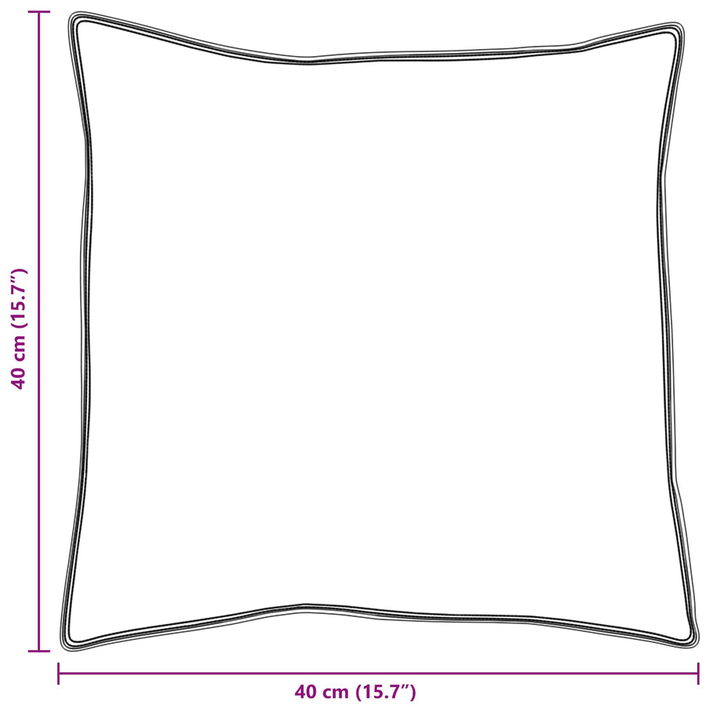 vidaXL Kopfkissen mit Kissen 2 pcs Weiß 40 x 40 cm Baumwolle
