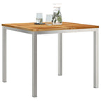 vidaXL Esstisch Braun 90 x 90 x 75 cm Massivholz Teak
