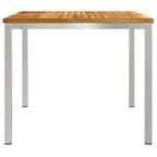 vidaXL Esstisch Braun 90 x 90 x 75 cm Massivholz Teak
