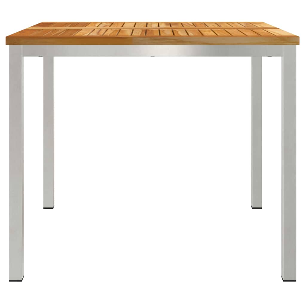 vidaXL Esstisch Braun 90 x 90 x 75 cm Massivholz Teak