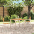 vidaXL Gartenstuhl 2 pcs Öl-Natur 56 x 54,5 x 87 cm Massivholz Akazie