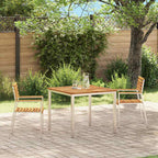 vidaXL Gartenstuhl 2 pcs Öl-Natur 56 x 54,5 x 87 cm Massivholz Akazie