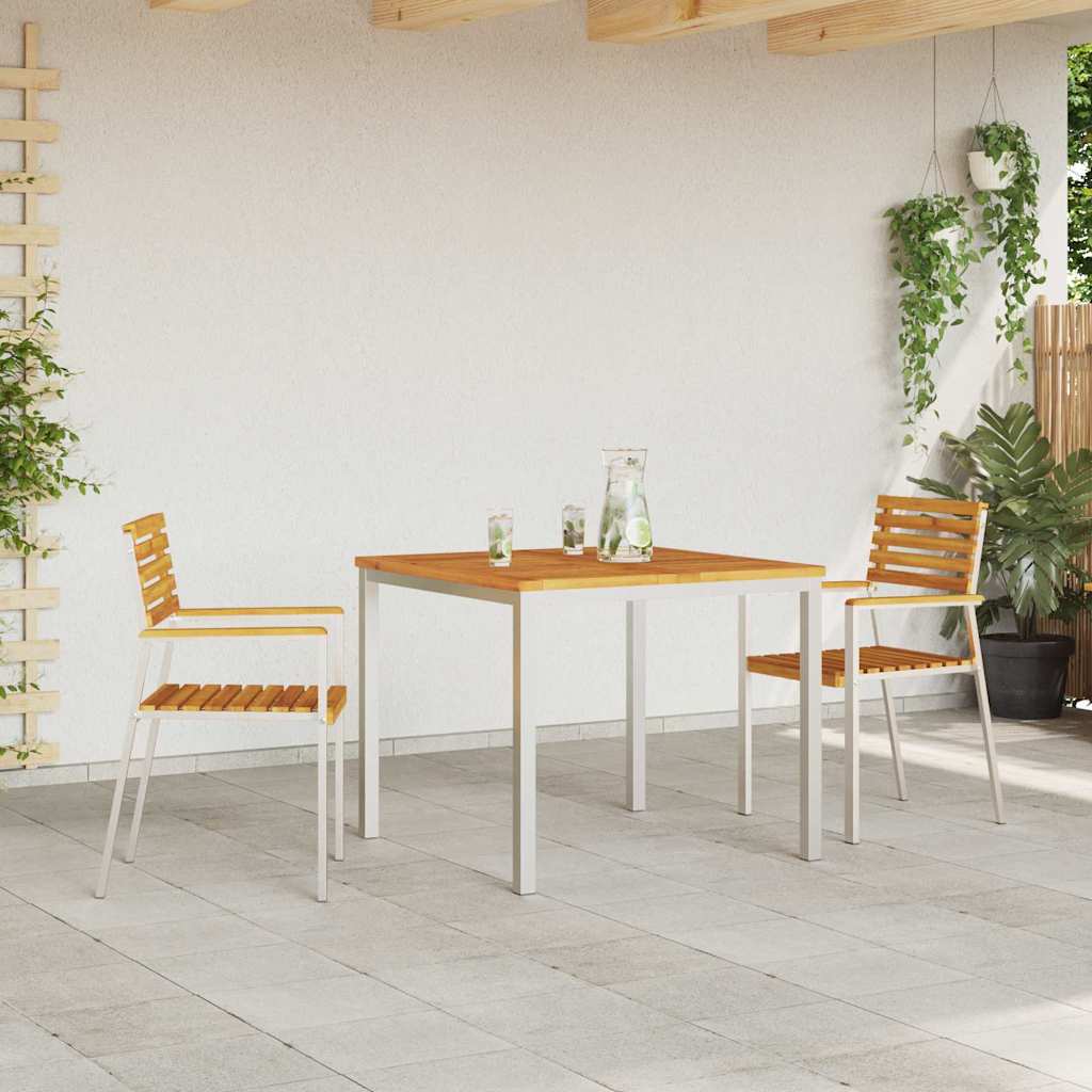 vidaXL Gartenstuhl 2 pcs Öl-Natur 56 x 54,5 x 87 cm Massivholz Akazie