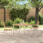 vidaXL Gartenstuhl 2 pcs Öl-Natur 56 x 54,5 x 87 cm Massivholz Teak