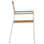 vidaXL Gartenstuhl 2 pcs Braun 56 x 54,5 x 87 cm Massivholz Akazie
