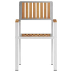 vidaXL Gartenstuhl 2 pcs Braun 56 x 54,5 x 87 cm Massivholz Teak