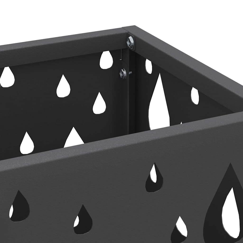 vidaXL Sonnenschirmhalter Schwarz 15,5 x 15,5 x 49 cm Metall