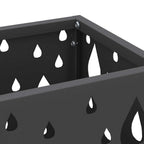 vidaXL Sonnenschirmhalter Schwarz 15,5 x 15,5 x 49 cm Metall