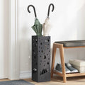 vidaXL Sonnenschirmhalter Schwarz 15,5 x 15,5 x 49 cm Metall