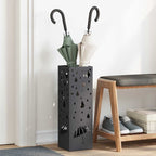vidaXL Sonnenschirmhalter Schwarz 15,5 x 15,5 x 49 cm Metall
