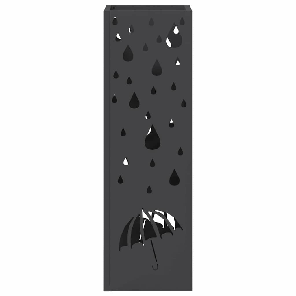 vidaXL Sonnenschirmhalter Schwarz 15,5 x 15,5 x 49 cm Metall