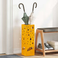 vidaXL Sonnenschirmhalter mit Speicher Senf 15,5 x 15,5 x 49 cm Metall