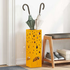 vidaXL Sonnenschirmhalter mit Speicher Senf 15,5 x 15,5 x 49 cm Metall