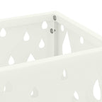 vidaXL Sonnenschirmhalter mit Speicher Weiß 15,5 x 15,5 x 49 cm Metall