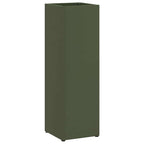 vidaXL Sonnenschirmhalter mit Speicher Oliv 15,5 x 15,5 x 49 cm Metall