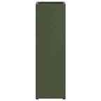 vidaXL Sonnenschirmhalter mit Speicher Oliv 15,5 x 15,5 x 49 cm Metall