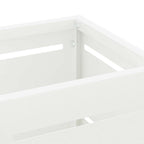 vidaXL Sonnenschirmhalter mit Speicher Weiß 15,5 x 15,5 x 49 cm Stahl