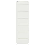 vidaXL Sonnenschirmhalter mit Speicher Weiß 15,5 x 15,5 x 49 cm Stahl