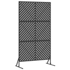 vidaXL Sichtschutz Schwarz 100 x 50 x 180 cm Stahl