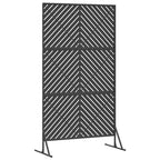vidaXL Sichtschutz Schwarz 100 x 50 x 180 cm Stahl