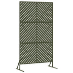 vidaXL Sichtschutz Oliv 100 x 50 x 180 cm Stahl