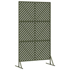 vidaXL Sichtschutz Oliv 100 x 50 x 180 cm Stahl