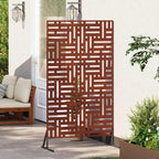 vidaXL Sichtschutz Grau 100 x 50 x 180 cm Wetterfeststahl
