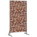 vidaXL Sichtschutz Grau 100 x 50 x 180 cm Wetterfeststahl