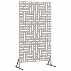 vidaXL Sichtschutz Grau 100 x 50 x 180 cm Wetterfeststahl