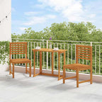 vidaXL Gartenstuhl 2 pcs Braun 50 x 50 x 91cm Massivholz Akazie