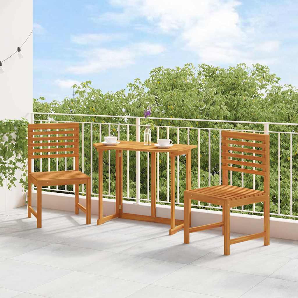 vidaXL Gartenstuhl 2 pcs Braun 50 x 50 x 91cm Massivholz Akazie
