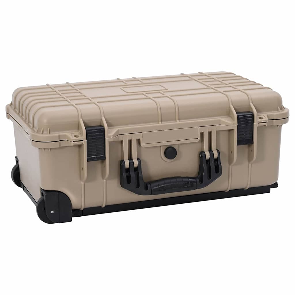 vidaXL Hartschalenkoffer Sand 56 x 35 x 23 cm Polypropylen und ABS