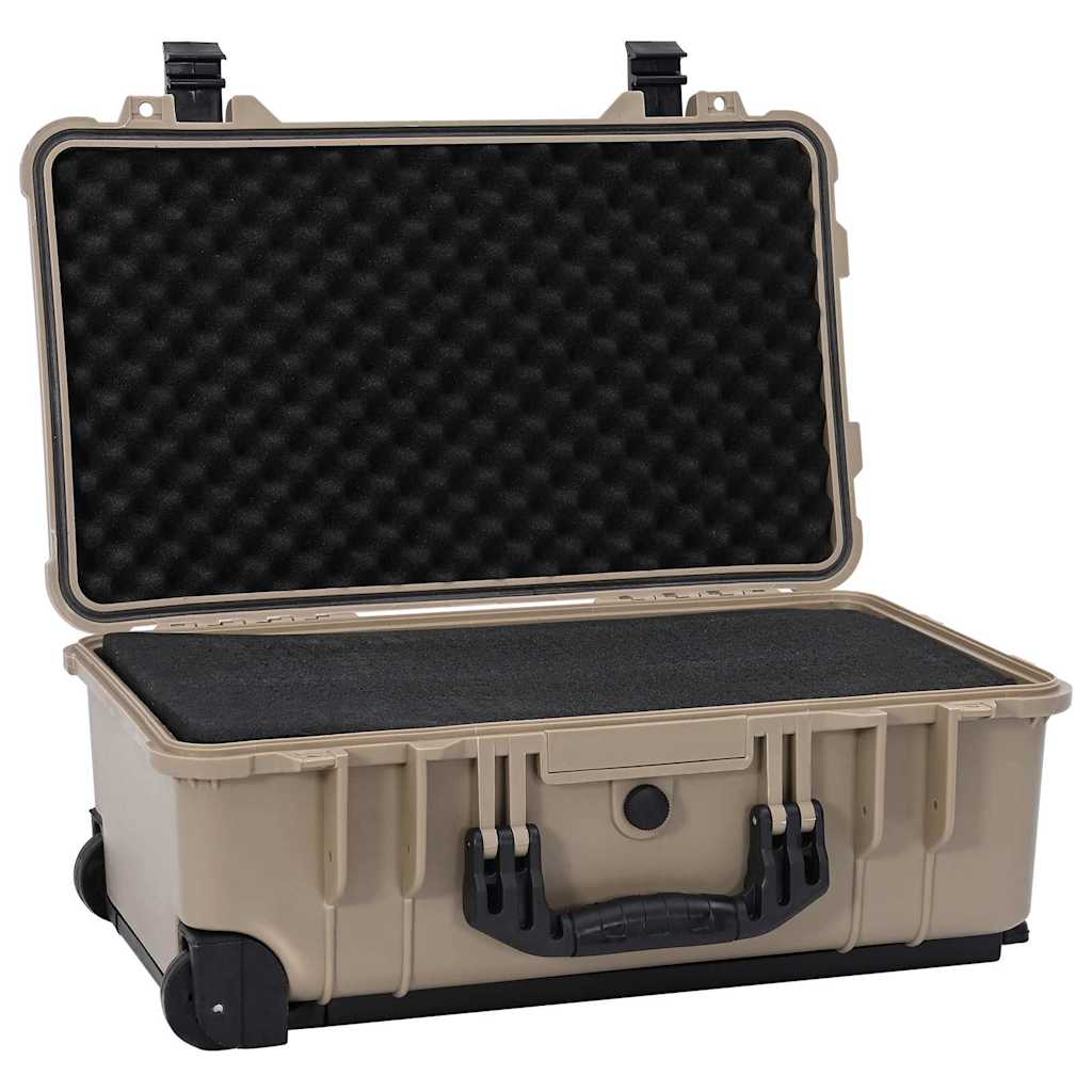 vidaXL Hartschalenkoffer Sand 56 x 35 x 23 cm Polypropylen und ABS