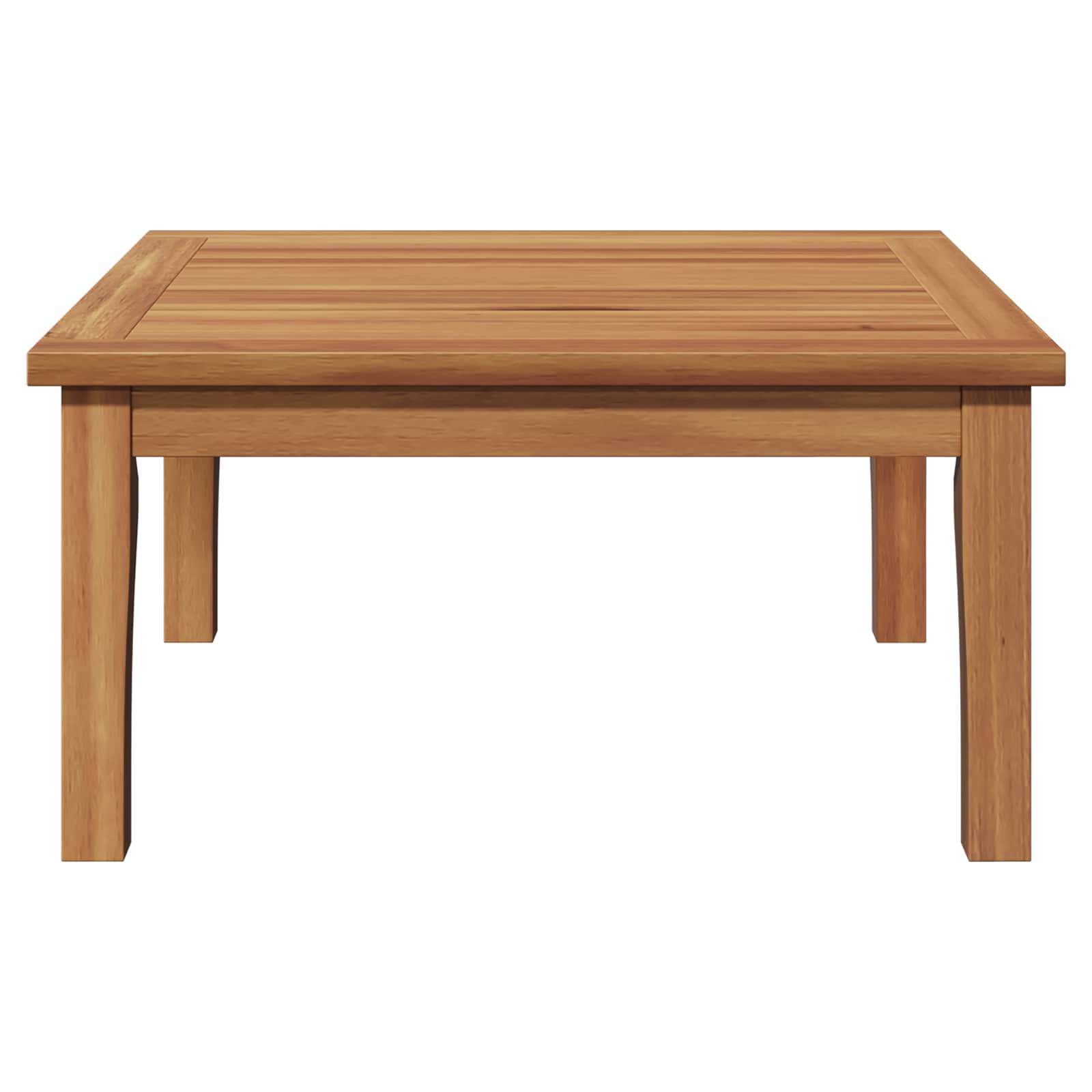 vidaXL Gartentisch Braun Massivholz Teak