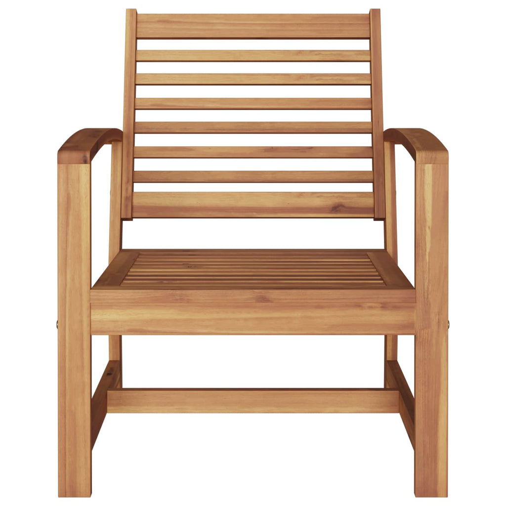vidaXL Stuhl 2 Stück Braun 65 x 60 x 76,5 cm Massivholz Teak